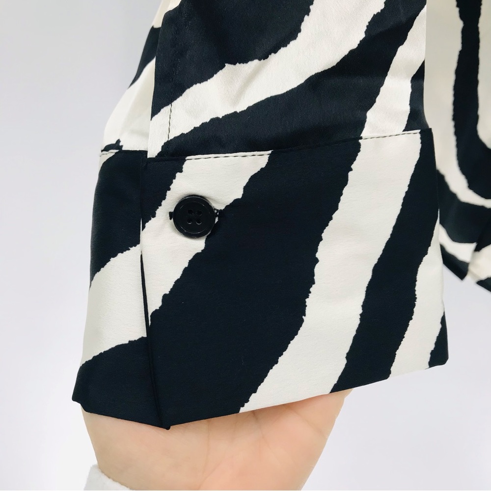 Sergio Hudson X Target Zebra Print Button Down Bl… - image 4